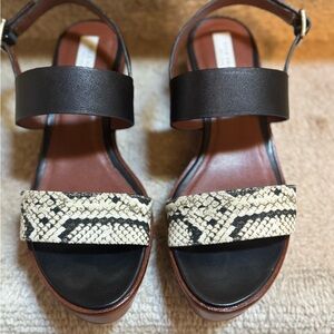 Cole Haan Black and Cream Sandals